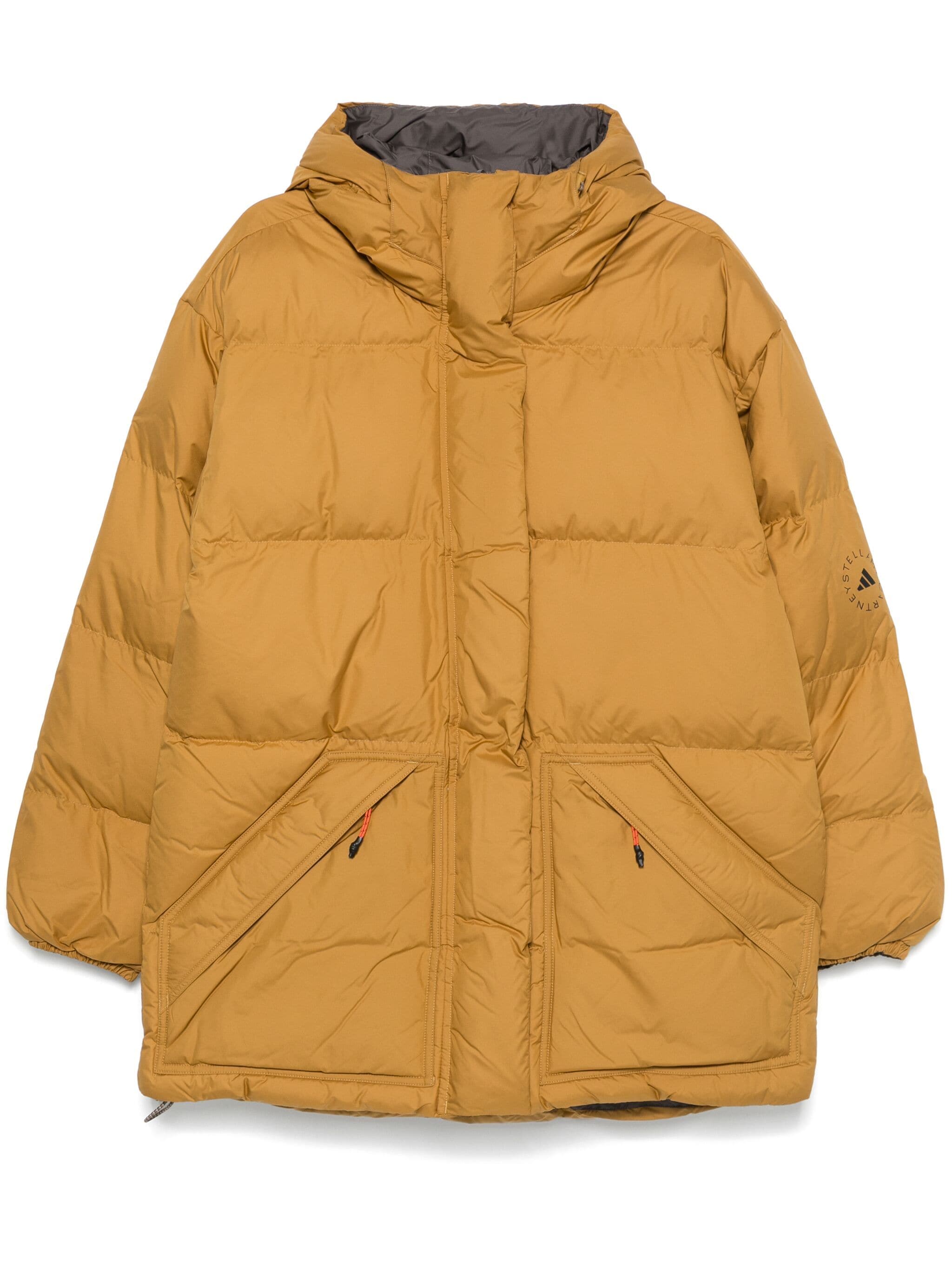 アディダス×ステラReversible Padded Mid-Length Winter Jacket Adidas by stella mccartney women's reversible padded mid